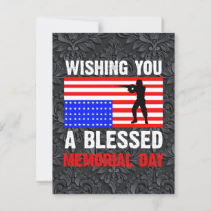 Wishing You A Blessed Memorial Day-62237 Postcard