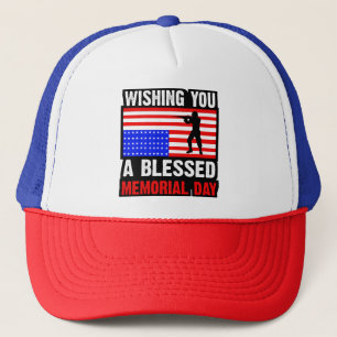 Wishing You A Blessed Memorial Day-62237 Trucker Hat