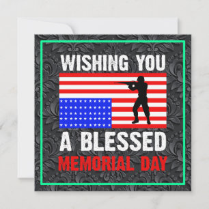 Wishing You A Blessed Memorial Day Invitation