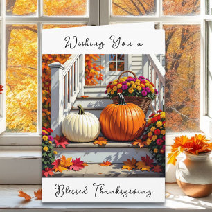 Wishing You a Blessed Thanksgiving Card