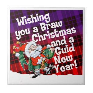 Wishing you a Braw Christmas  Tile