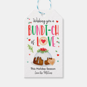 Wishing You A Bundt-ch Of Love Christmas Holiday Gift Tags