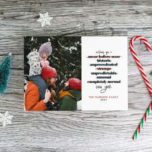 Wishing You a Completely Normal New Year Holiday Card