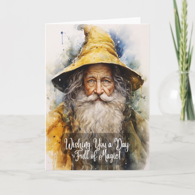 Wishing You a Day Full of Magic! - Blank Inside Card (Front)