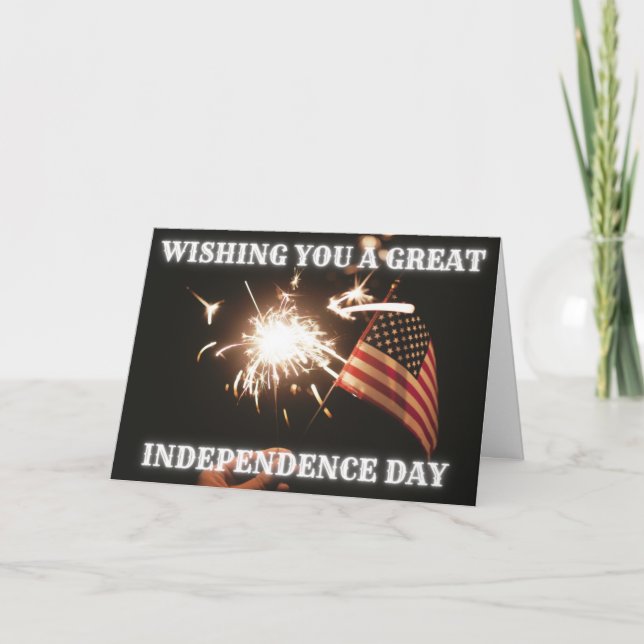 Wishing You A Great Independence Day Card (Front)