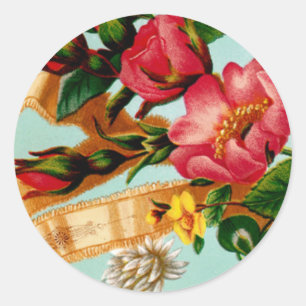 Wishing You a Happy Christmas Classic Round Sticker