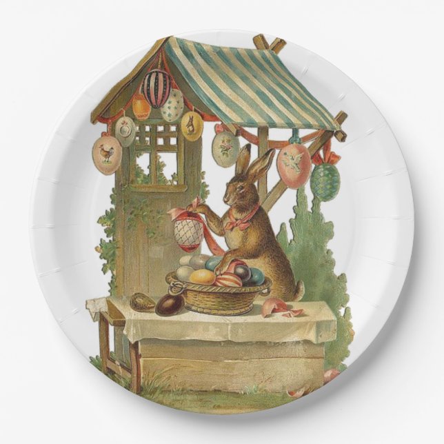 Wishing You a Happy Easter Paper Plate (Front)