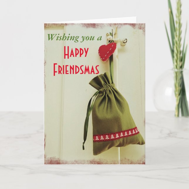 Wishing you a Happy Friendsmas card (Front)