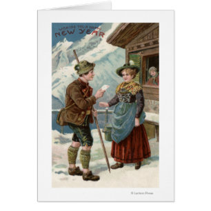 Wishing You a Happy New YearMountain Scene