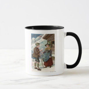 Wishing You a Happy New YearMountain Scene Mug