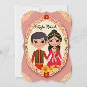 "wishing you a lifetime happiness -wedding card" card