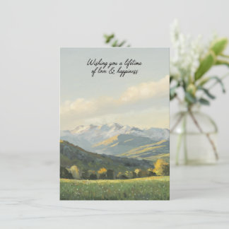 Wishing You a Lifetime of Love & Happiness  Card