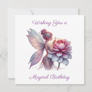 Wishing You a Magical Birthday   Colouring Page Card