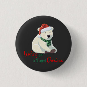 Wishing you a magical Christmas Beer 3 Cm Round Badge