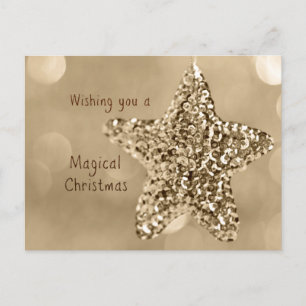 Wishing you a Magical Christmas Holiday Postcard