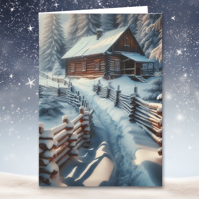 Wishing You a Magical Christmas | Log Cabin  Card (Creator Uploaded)