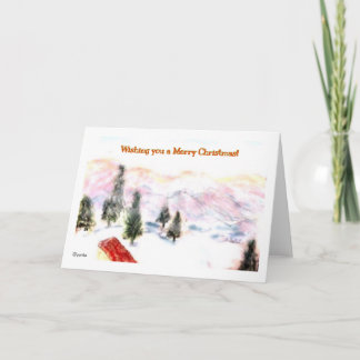 wishing you a merry christmas, card