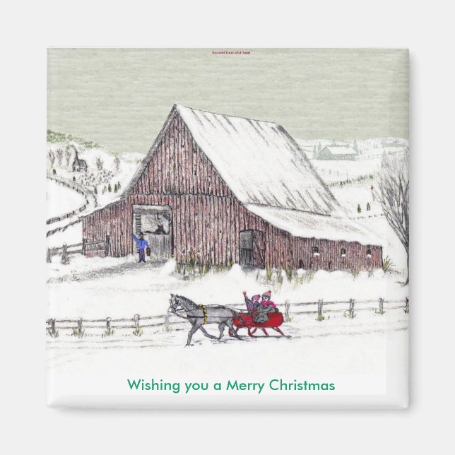 Wishing you a Merry Christmas... Magnet (Front)