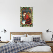 Wishing You a Merry ChristmasSanta Marching Canvas Print (Insitu(Bedroom))