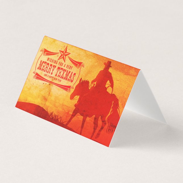 Wishing You A Merry Texas Christmas Cards (Front)