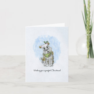 wishing you a pawfect christmas! holiday card