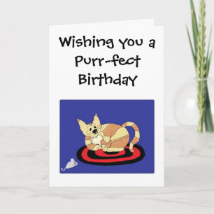 Wishing you a Purr-fect Birthday Card