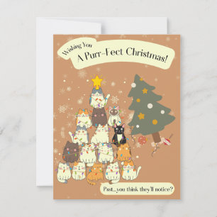 Wishing You a Purr-Fect Christmas Card