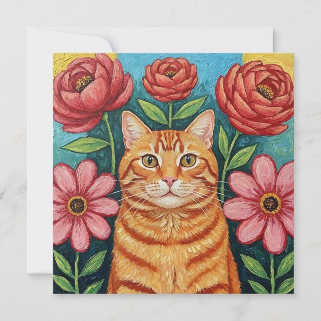 Wishing you a Purr-fect Day! Friendship Card (Front)