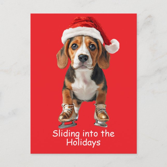 Wishing you a season filled with joy, laughter, an holiday postcard (Front)