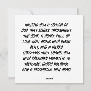 Wishing you a season of joy that echoes holiday card