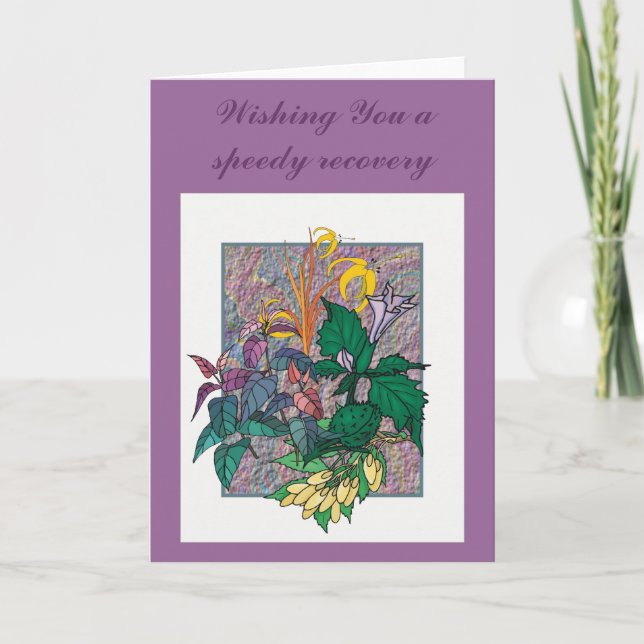 Wishing You a speedy Recovery Thank You Card (Front)