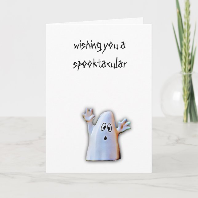 Wishing you a Spooktacular Halloween card (Front)