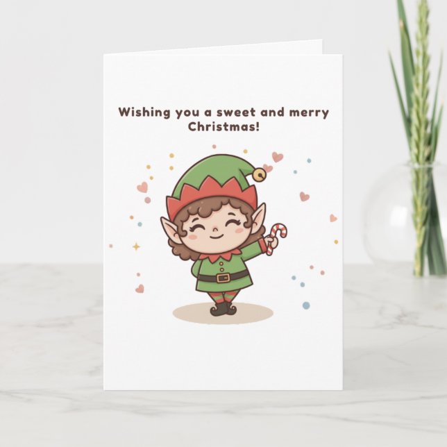 Wishing You a Sweet and Merry Christmas Card (Front)