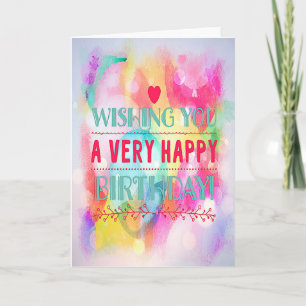 "Wishing You A Very Happy Birthday!" Card