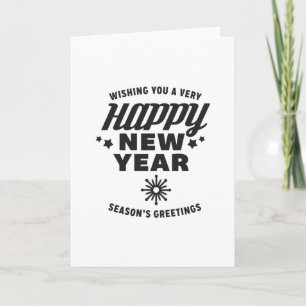 Wishing You a Very Happy New Year Card