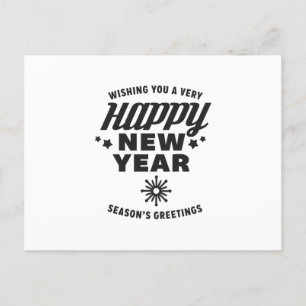 Wishing You a Very Happy New Year Postcard