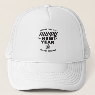 Wishing You a Very Happy New Year Trucker Hat