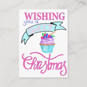 Wishing you a very sweet Christmas Enclosure Card