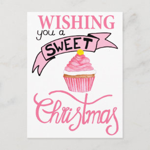 Wishing you a very sweet Christmas Postcard