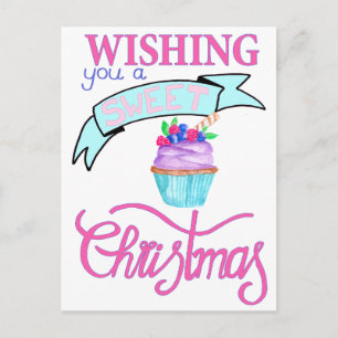 Wishing you a very sweet Christmas Postcard