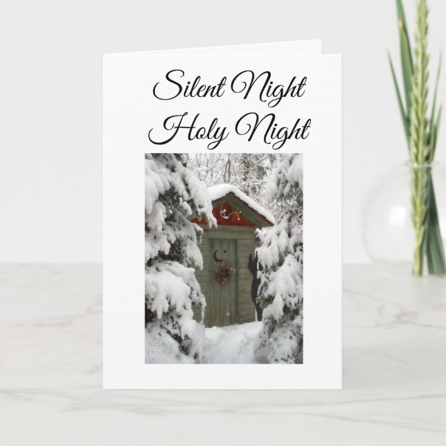 WISHING YOU A "WARM" AND "MERRY" CHRISTMAS HOLIDAY CARD (Front)