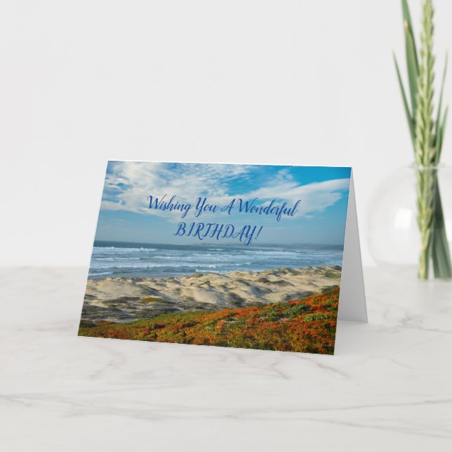 Wishing You a Wonderful Birthday Card (Front)