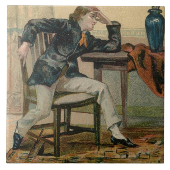 Wishing You An Utterly Charming Time, Victorian Ch Tile (Front)