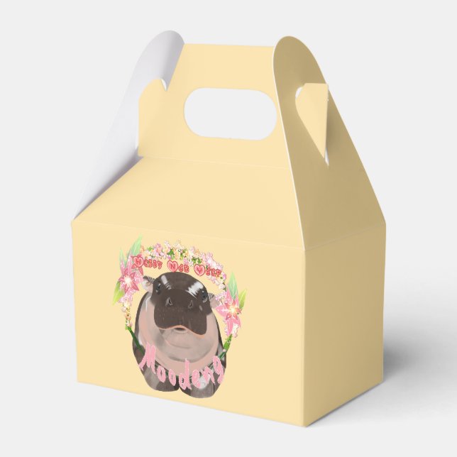 Wishing you and Moodeng a Happy New Year! Favour Box (Front Side)