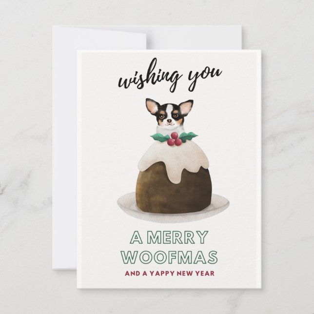 Wishing You and Yours a Merry Woofmas  Holiday Card (Front)