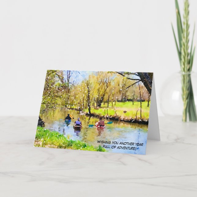 Wishing you another year full of adventure card (Front)