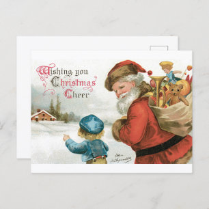 Wishing You Christmas Cheer by Ellen Clapsaddle Postcard