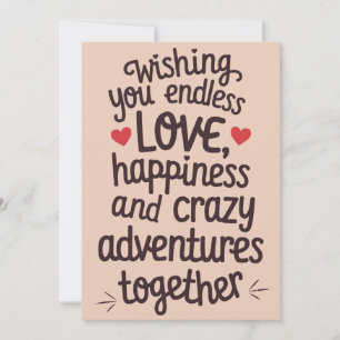 Wishing You Endless Love And Crazy Adventures Holiday Card