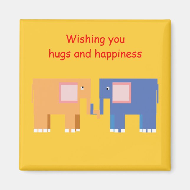 wishing you happiness magnet (Front)