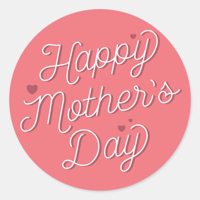 Wishing You Happy Mother's Day / Stickers (Front)